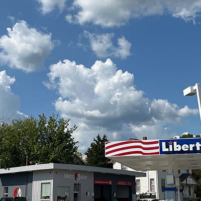 Exterior of Metro Motor auto repair shop in Clarendon, VA