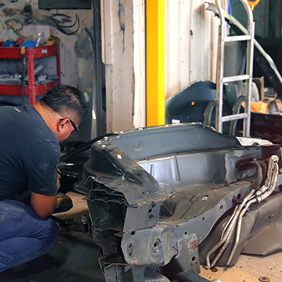 Collision repair part replacement
