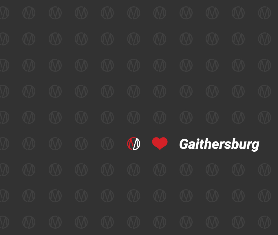 Graphic depicting the text Metro Motor loves Gaithersburg