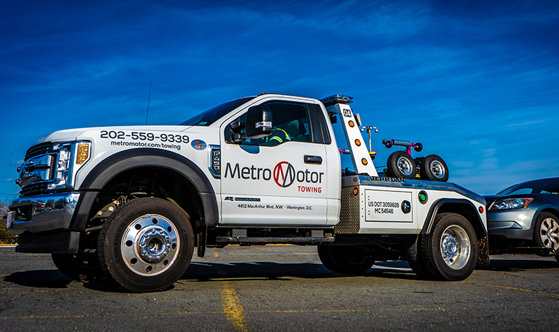 Metro Motor tow truck in Washington DC