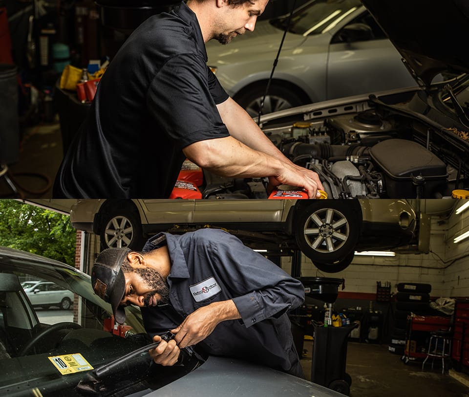 Metro Motor Hilltop mechanics at work