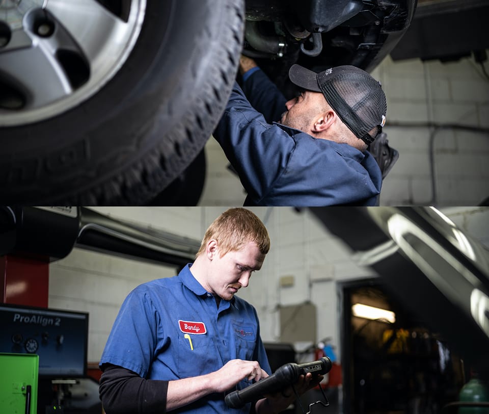 Metro Motor Hilltop mechanics at work