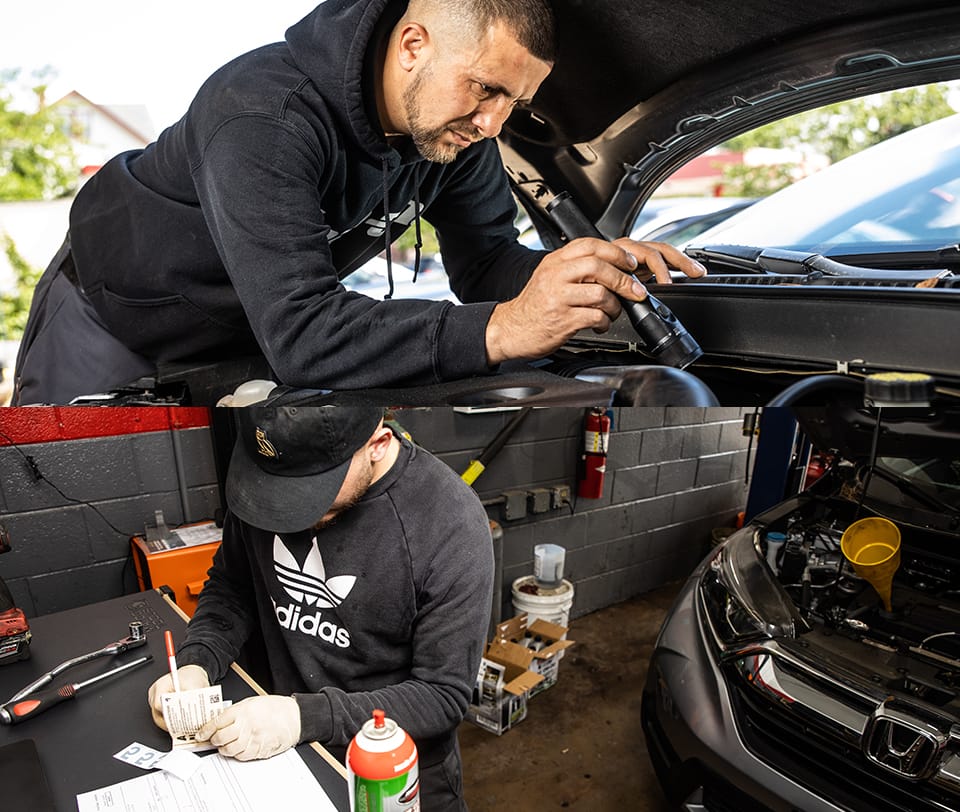 Metro Motor Lyon Park mechanics at work