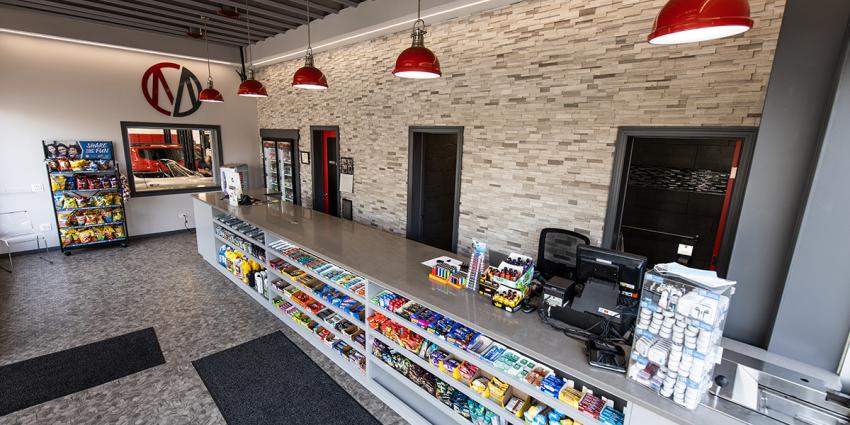 Rows of treats at a Metro Motor convenience store in Alexandria, Virginia