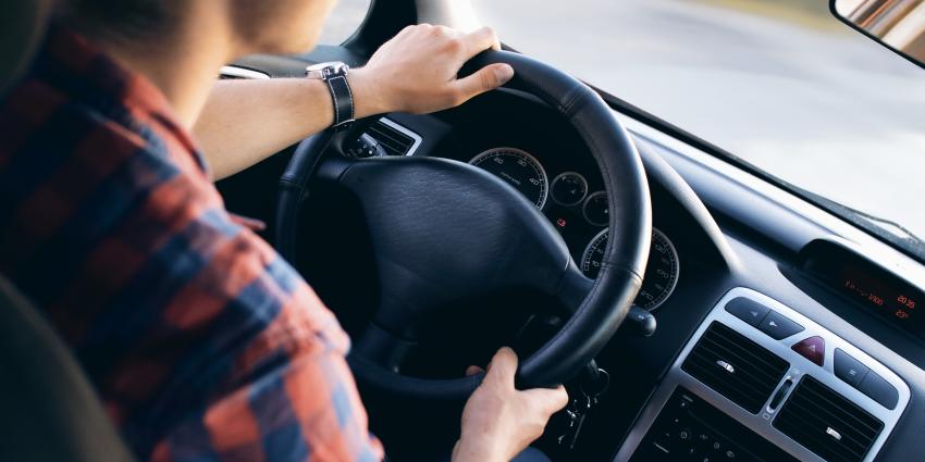 Man in car