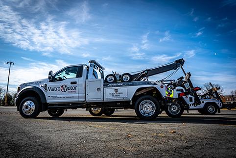 White tow truck